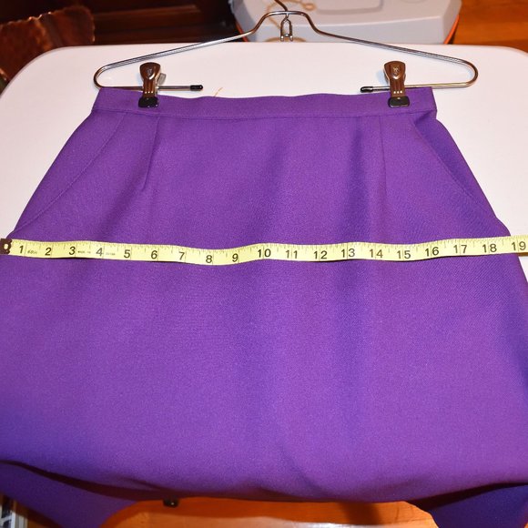 Vintage Purple Levi Strauss Bend Over Skirt Made in USA - Picture 4 of 7